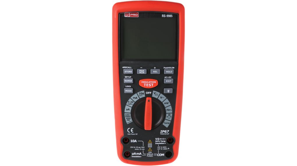 Insulation Tester, 1mOhm ... 4GOhm, ±3 %